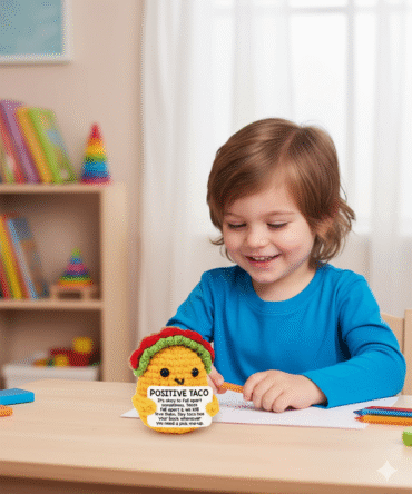 Positive Crochet Taco Christmas Birthday Gifts for Women Men